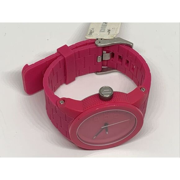 Diesel DZ1439 Unisex Pink Silicone Analog Dial Quartz Genuine Wrist Watch WFH12 - Picture 7 of 11